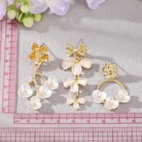 Wholesale Jewelry 1 Pair Fashion Flower Alloy Earrings main image 3