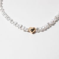 Baroque Style Heart Shape Imitation Pearl Necklace 1 Piece main image 3