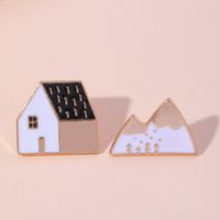 Pastoral House Alloy Plating Brooches main image 1
