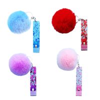 Simple Style Rectangle Alloy Pom Poms Keychain 1 Piece main image 2