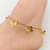 Sweet Butterfly Alloy Plating Anklet 1 Piece main image 1