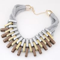 Modern Style Geometric Cotton Splicing Women's Necklace main image 2