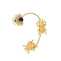 Exaggerated Insect Alloy Plating Rhinestone Ear Hook sku image 3
