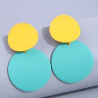 Fashion Round Alloy Drop Earrings 1 Pair main image 1