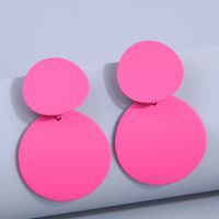 Fashion Round Alloy Drop Earrings 1 Pair main image 6