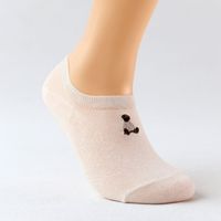 Korean Style Solid Color Cotton Embroidery Socks sku image 2