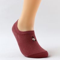 Korean Style Solid Color Cotton Embroidery Socks sku image 6