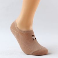 Korean Style Solid Color Cotton Embroidery Socks sku image 4