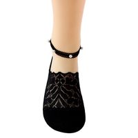 Sweet Solid Color Cotton Pearl Socks main image 2
