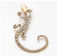 Modern Style Geometric Alloy Artificial Rhinestones Ear Clips 1 Piece main image 2