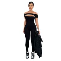 Women's Daily British Style Solid Color Full Length Hollow Out Jumpsuits main image 3