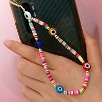 Devil's Eye Mobile Phone Charm Hand-woven Glass Eye Beads Mobile Phone Lanyard Wholesale main image 4