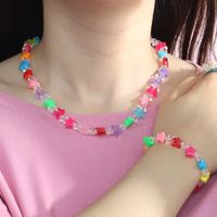 Ethnic Style Pentagram Synthetic Resin Mixed Materials Beaded Knitting Bracelets Necklace 1 Piece main image 4