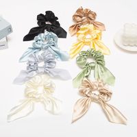 Simple Style Solid Color Cloth Bow Knot Hair Band 1 Piece main image 1