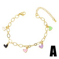 Fashion Heart Shape Copper Bracelets Inlay Zircon Copper Bracelets main image 6