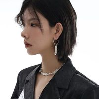 Fashion Geometric Alloy Plating Resin Earrings main image 1