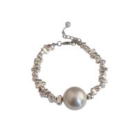 Fashion Irregular Alloy Plating Pearl Bracelets main image 5