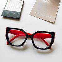 Unisex Casual Geometric Resin Square Glasses sku image 3