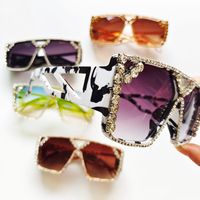 Unisex Fashion Geometric Pc Square Diamond Sunglasses main image 4