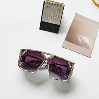 Unisex Fashion Geometric Pc Square Diamond Sunglasses sku image 2