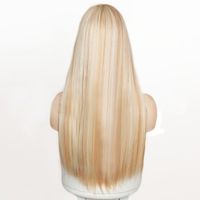 Women's Fashion White Cosplay Chemical Fiber Centre Parting Straight Hair Wigs main image 3