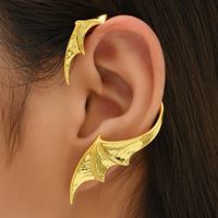 Fashion Snake Bat Dragon Copper Ear Clips Plating Copper Earrings main image 2