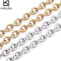 Titanium Steel 18K Gold Plated Fashion Plating Geometric Necklace sku image 2