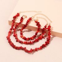 Simple Style Solid Color Natural Stone Bracelets Anklet Necklace main image 5