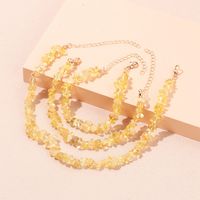 Simple Style Solid Color Natural Stone Bracelets Anklet Necklace main image 2