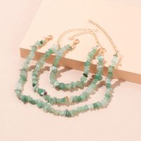 Simple Style Solid Color Natural Stone Bracelets Anklet Necklace main image 1