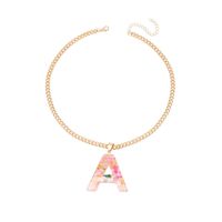 Sweet Letter Resin Chain Necklace sku image 2