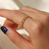 Fashion Geometric Stainless Steel Open Ring Plating Stainless Steel Rings main image 3