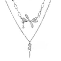 Fashion Butterfly Alloy Plating Layered Necklaces sku image 5