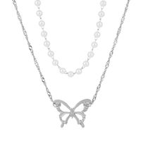 Fashion Butterfly Alloy Plating Layered Necklaces sku image 3