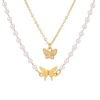 Fashion Butterfly Alloy Plating Layered Necklaces sku image 6
