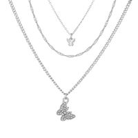 Fashion Butterfly Alloy Plating Layered Necklaces sku image 4