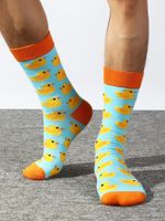Men's Cartoon Style Duck Cotton Socks main image 4