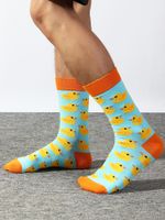 Men's Cartoon Style Duck Cotton Socks main image 2