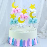 Star Moon Paper Cake Decorating Supplies Birthday Date Cake Decorating Supplies main image 4
