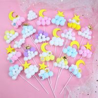Star Moon Paper Cake Decorating Supplies Birthday Date Cake Decorating Supplies main image 1