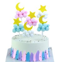 Star Moon Paper Cake Decorating Supplies Birthday Date Cake Decorating Supplies main image 2