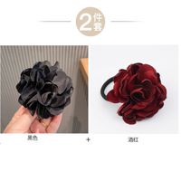 Koreanische Neue Mode All-match Stoff Haarschmuck Simulation Blume Gummiband Kamelie Rose Haar Ring Kopf Bedeckung Frauen sku image 14
