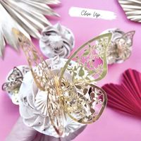 Valentine's Day Mother's Day Birthday Butterfly Paper Cake Decorating Supplies Party Cake Decorating Supplies main image 2