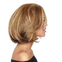 Women's Fashion Street High-temperature Fiber Centre Parting Short Straight Hair Wigs main image 5