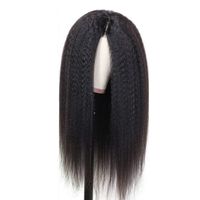 Unisex Fashion Holiday High-temperature Fiber Centre Parting Long Straight Hair Wigs main image 5