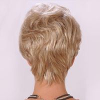 Women's Fashion Stage High-temperature Fiber Slanted Bangs Short Curly Hair Wigs main image 5