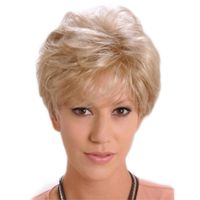 Women's Fashion Stage High-temperature Fiber Slanted Bangs Short Curly Hair Wigs main image 2