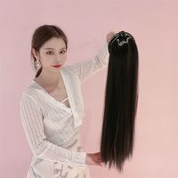 Women's Fashion Street High-temperature Fiber Long Straight Hair Wigs main image 1