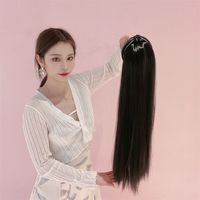 Women's Fashion Street High-temperature Fiber Long Straight Hair Wigs main image 6