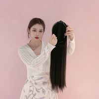 Women's Fashion Street High-temperature Fiber Long Straight Hair Wigs main image 3